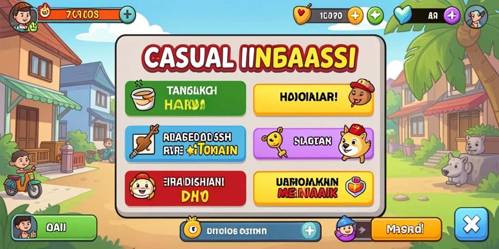 Tampilan awal yang menarik dan interaktif.