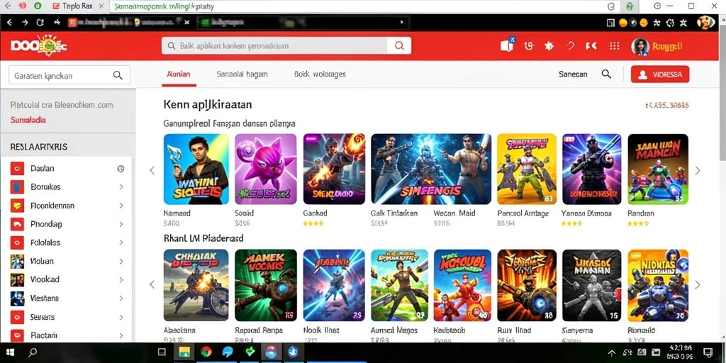 Screenshot menampilkan aksi karakter dalam pertempuran epik.