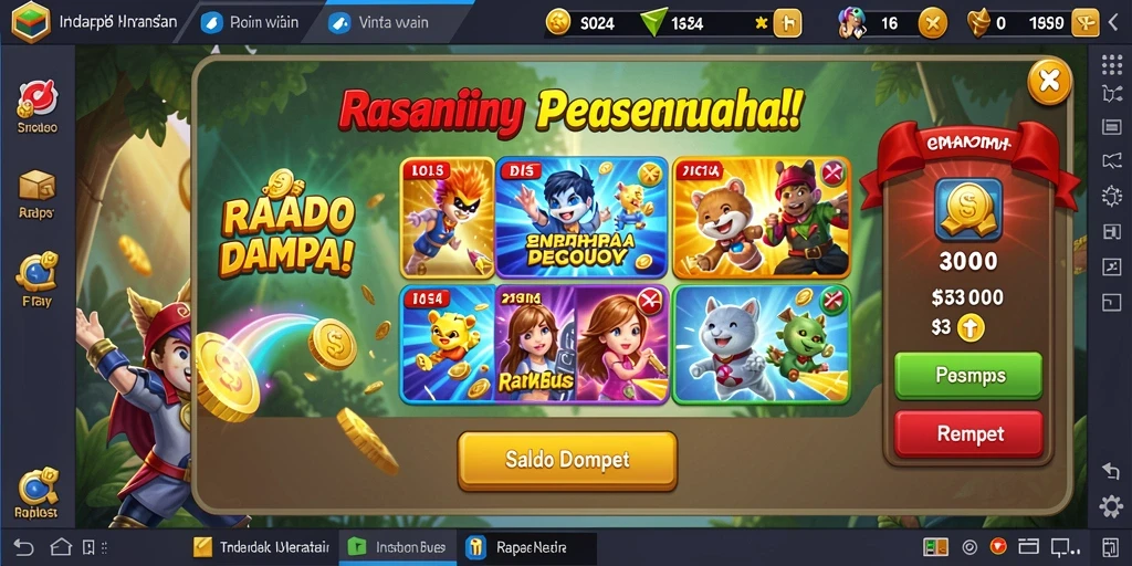 Tampilan utama permainan DV188 yang menarik.