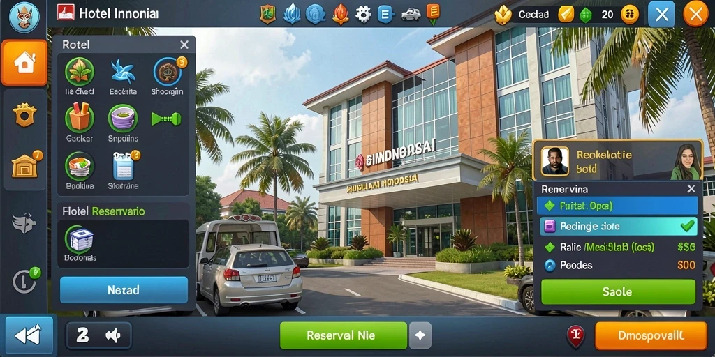 Tampilan awal GEBYAR4D yang menarik dan user-friendly.