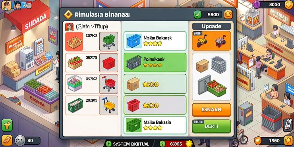 Tampilan menu utama yang intuitif dan menarik.