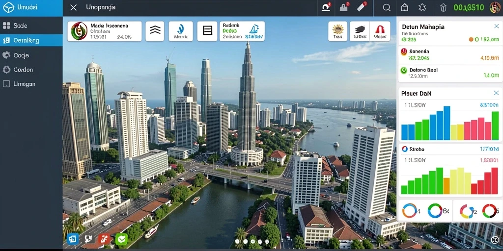 Tampilan awal dengan navigasi sederhana dan menarik.