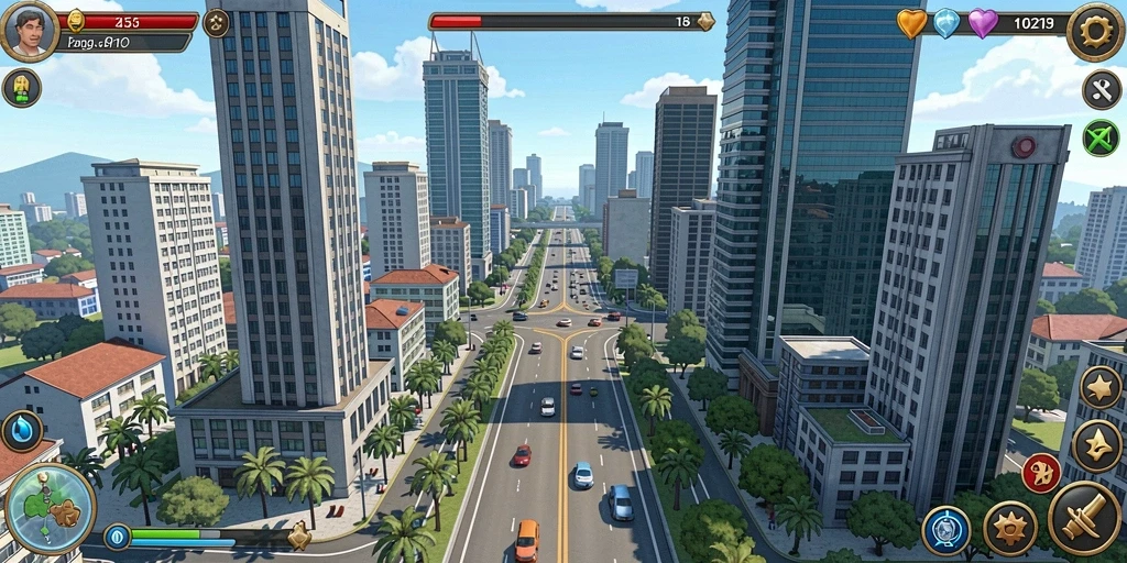 Tampilan permainan slot yang menarik dan berwarna-warni.