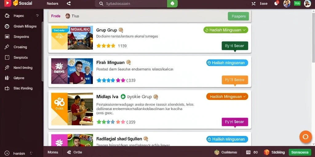 Tampilan utama aplikasi dengan pilihan template menarik.