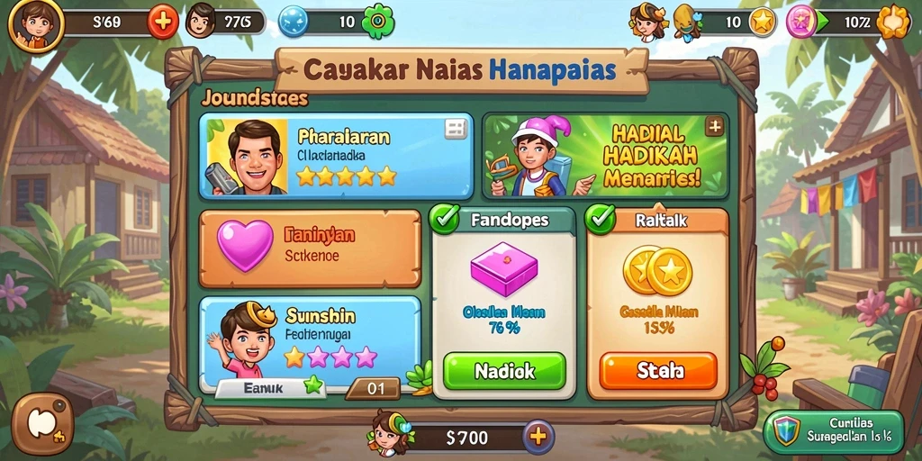 Tampilan grafis yang menawan dan penuh warna.
