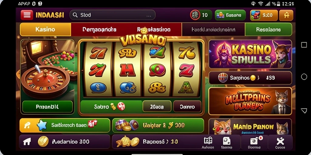 Tampilan antarmuka utama SUPERSVIP yang menarik.